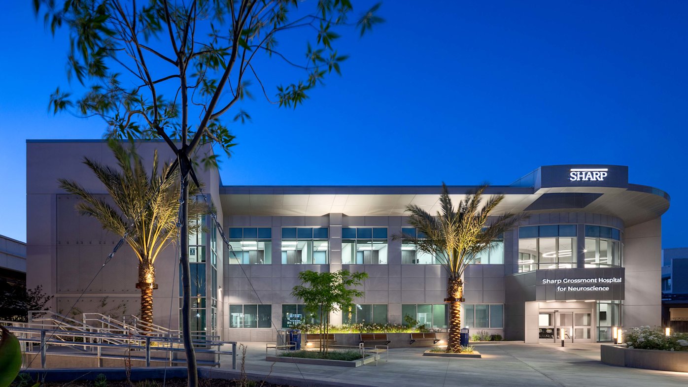 Sharp Grossmont Hospital for Neuroscience building exterior