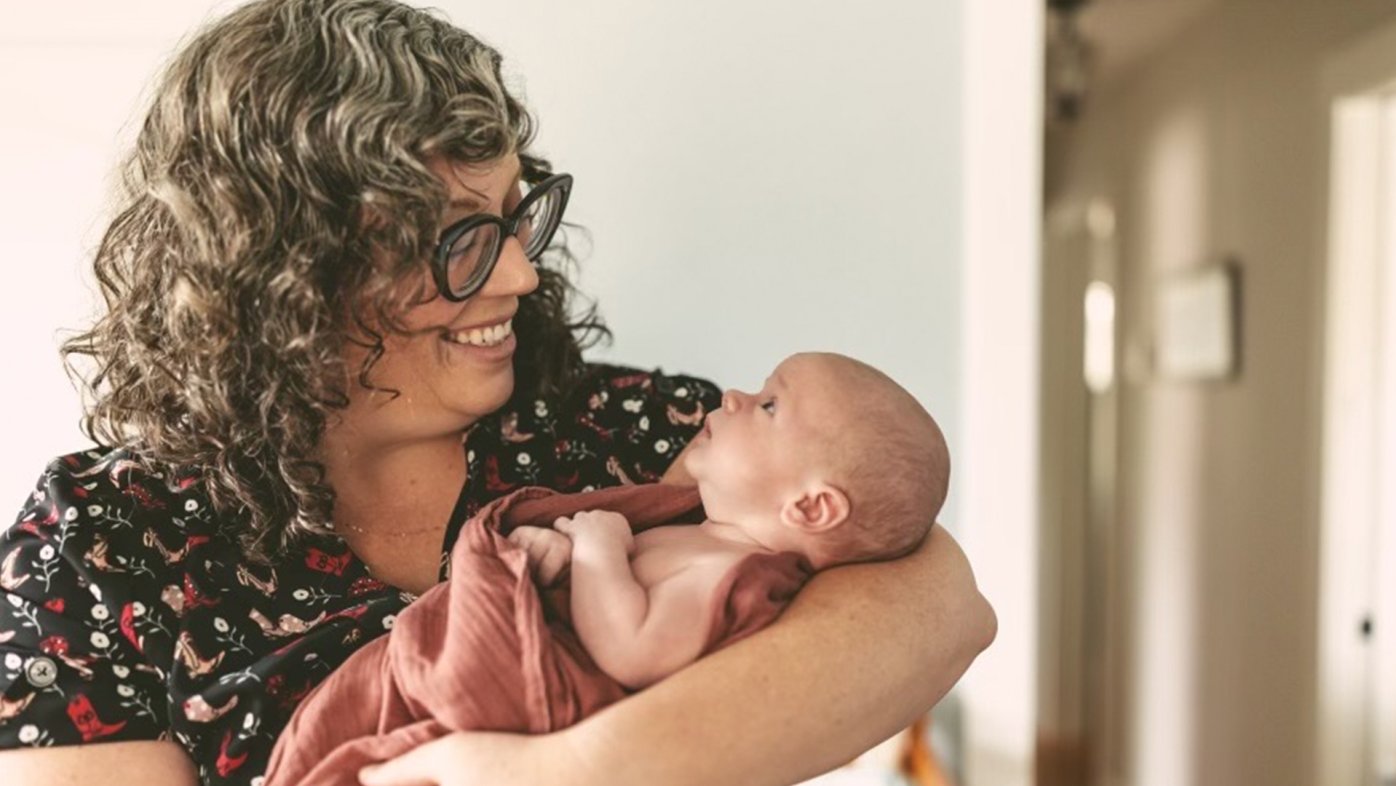 Darcee Nichols of San Diego with her baby