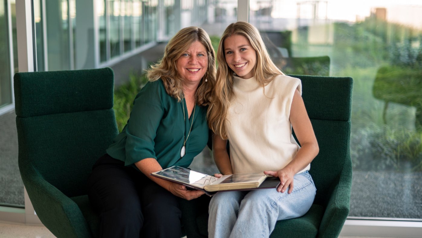 Yvonne Rothermel and her daughter Sophie at Sharp Mary Birch Hospital for Women & Newborns