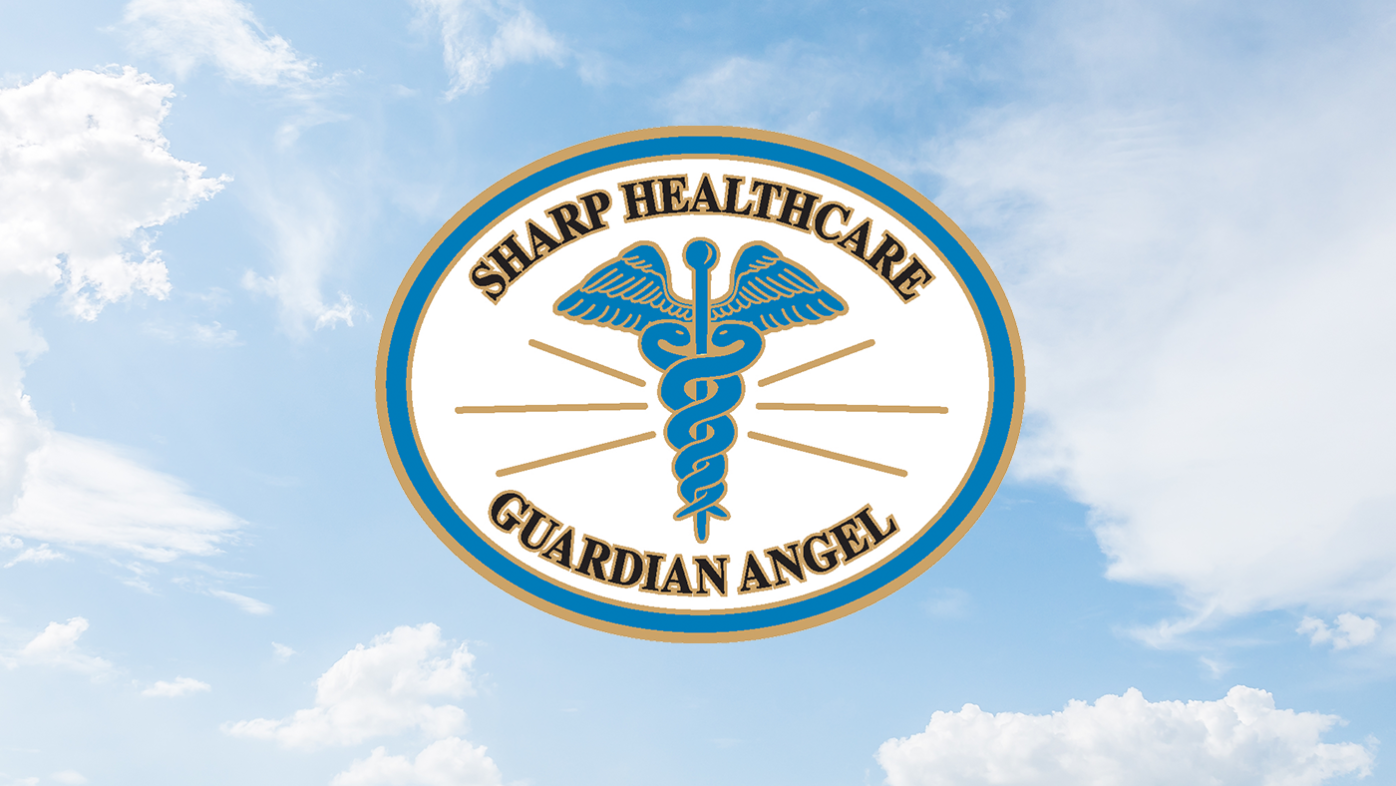Guardian Angel logo with blue sky background