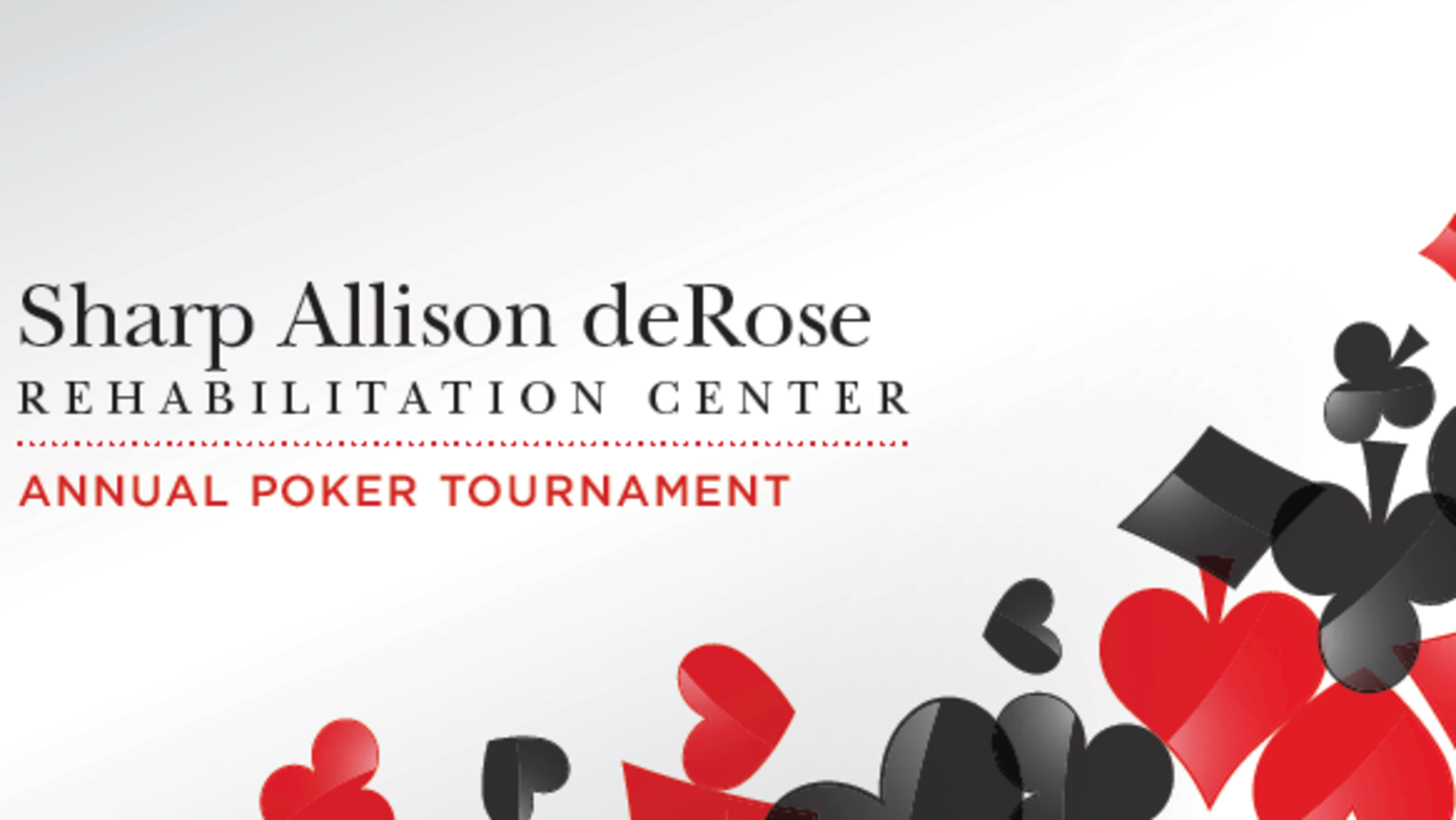 2024 Sharp Allison deRose Rehabilitation Center Annual Poker Tournament