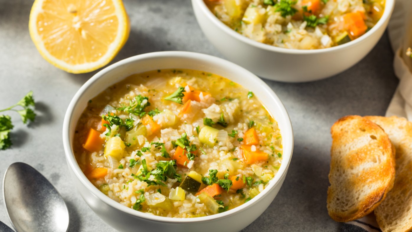 Chicken soup with rice