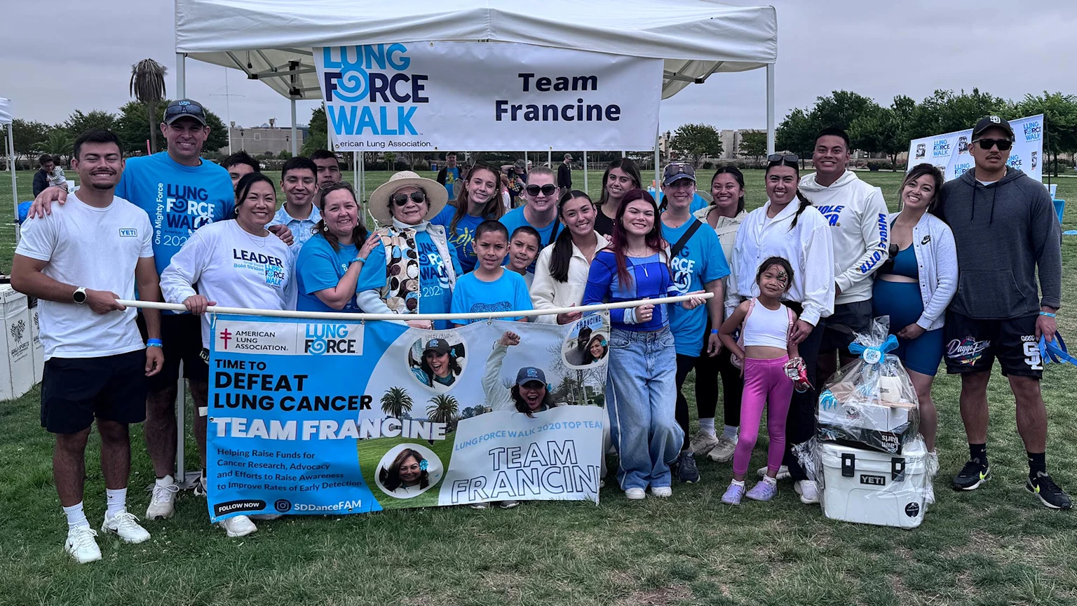 LUNG FORCE Walk for Francine Maigue in San Diego