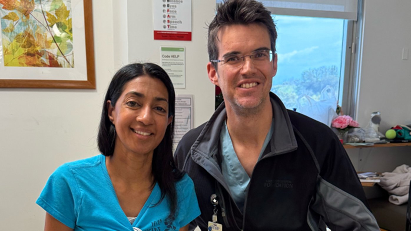 Dr. Kalpana Chalasani and Dr. Ryan Viets at Sharp Grossmont Hospital