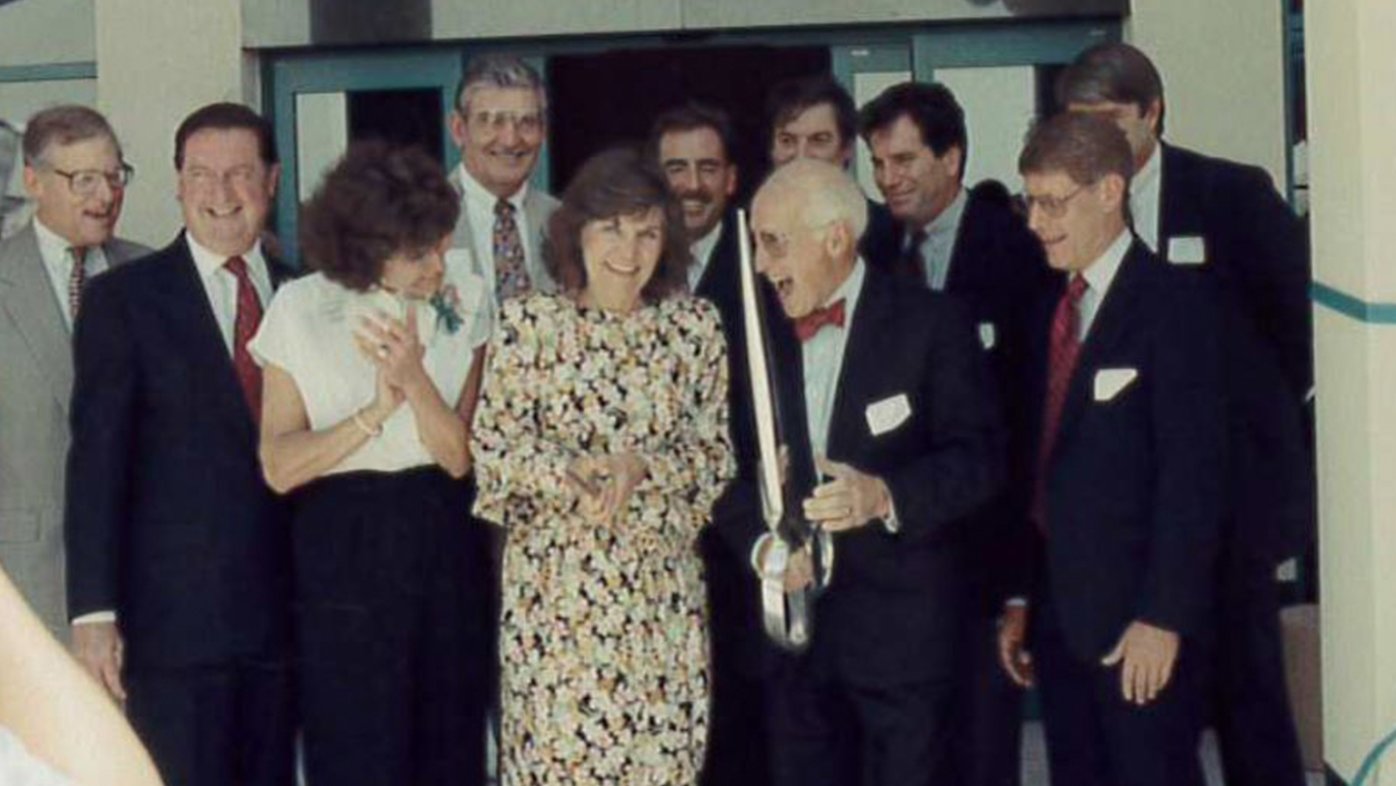 Sharp HealthCare administrators, physicians and the Longs were on hand for the ceremonial ribbon cutting in July 1993.
