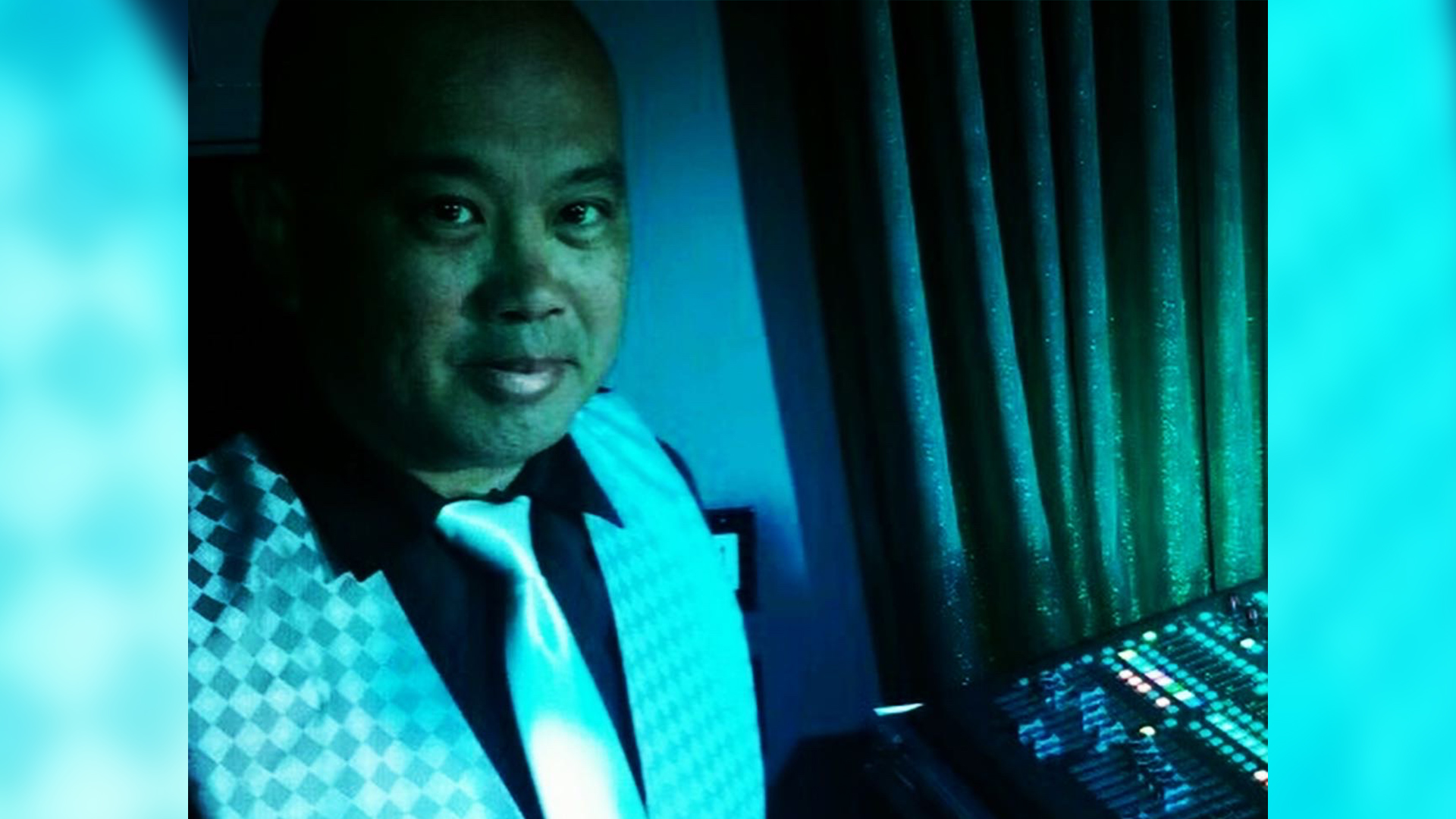 Romeo Del Rosario of San Diego cover band Rising Star at his keyboard