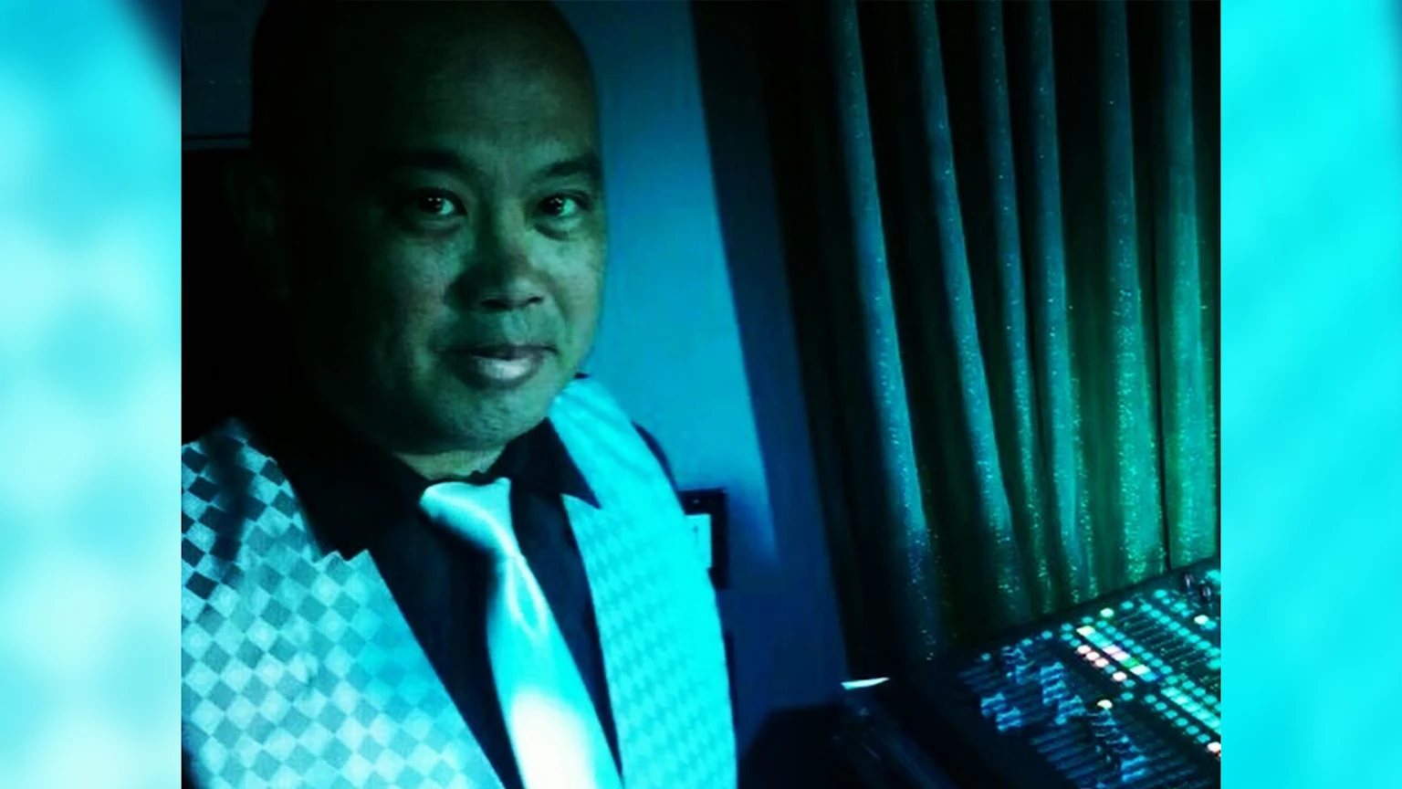 Romeo Del Rosario of San Diego cover band Rising Star at his keyboard