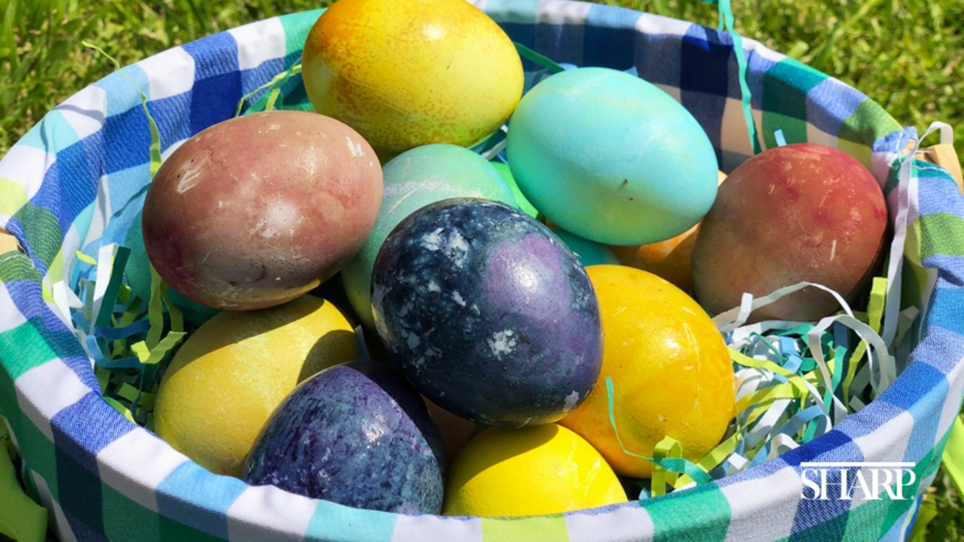 DIY egg dye with food-based ingredients