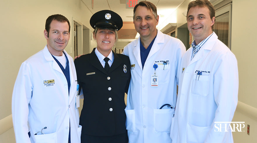 Andrea "Dre" Dominguez visits her three doctors — Dr. Richard Sacks, Dr. David Willms and Dr. Thomas Lawrie