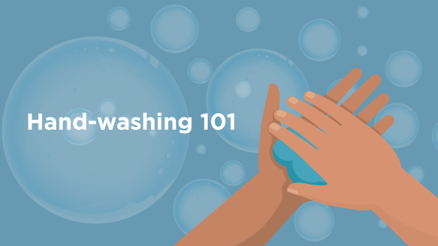 Hand-washing 101 (infographic)