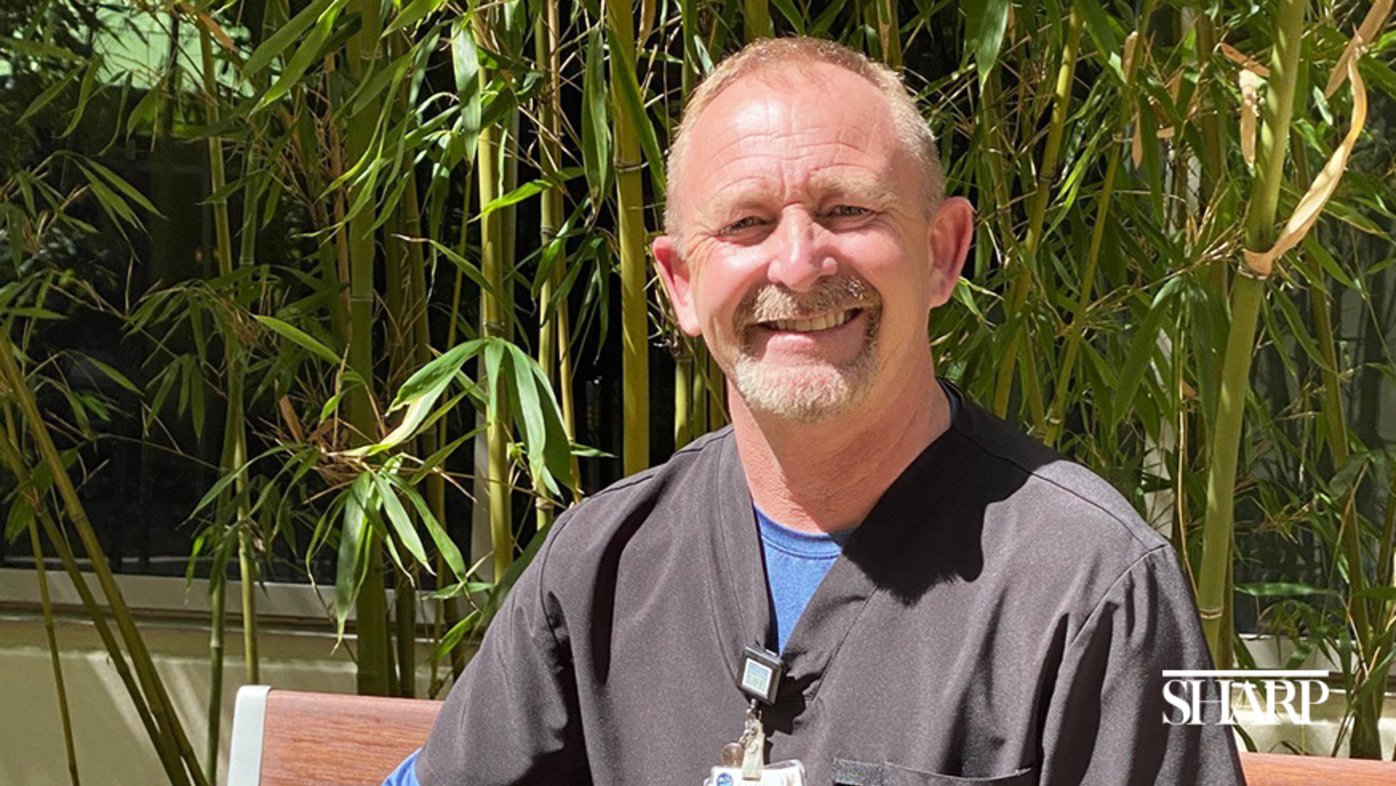 Respiratory therapist Malcolm Scott-Telford has been working at Sharp since 2012.