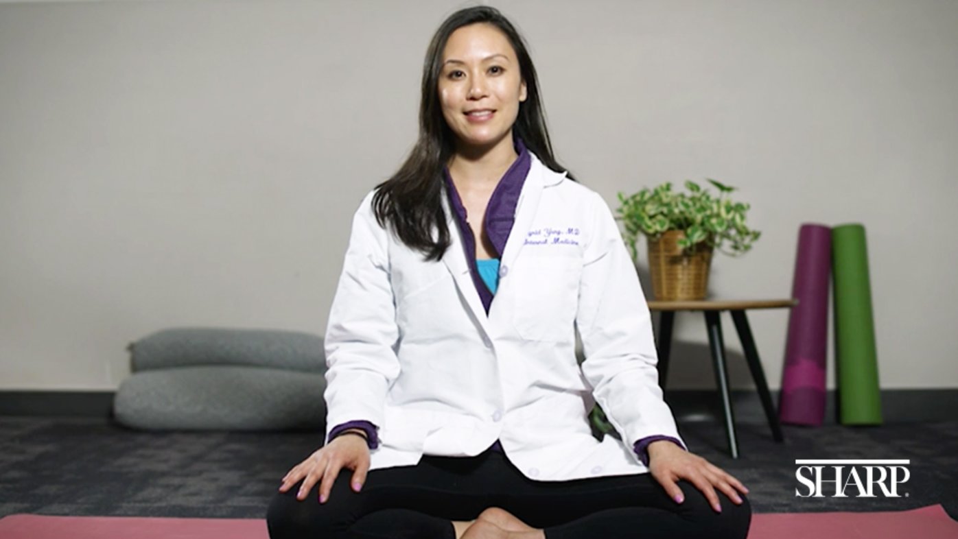 Dr. Ingrid Yang is a certified yoga instructor and hospitalist with Sharp Rees-Stealy Medical Group.