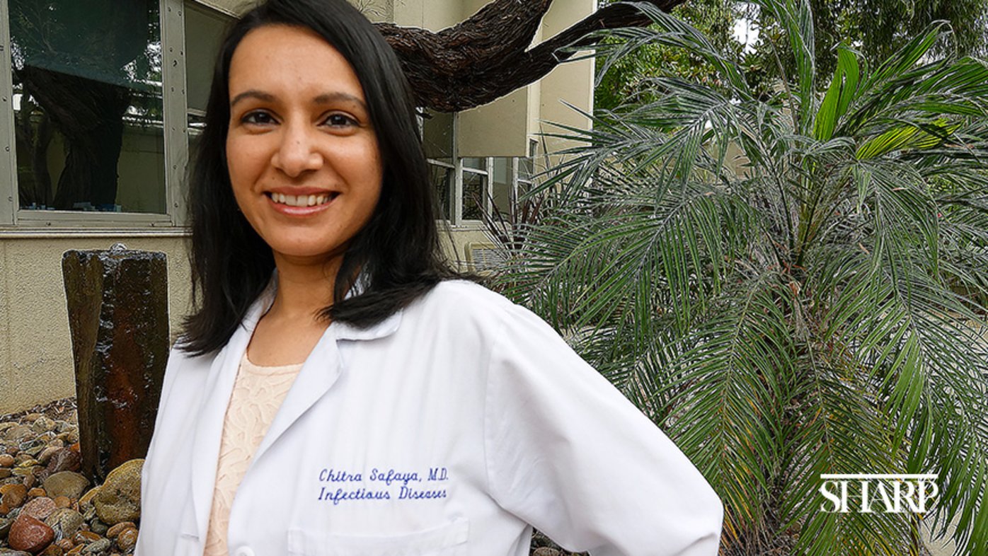 Dr. Chitra Safaya, a board-certified infectious disease and internal medicine physician with Sharp Grossmont Hospital