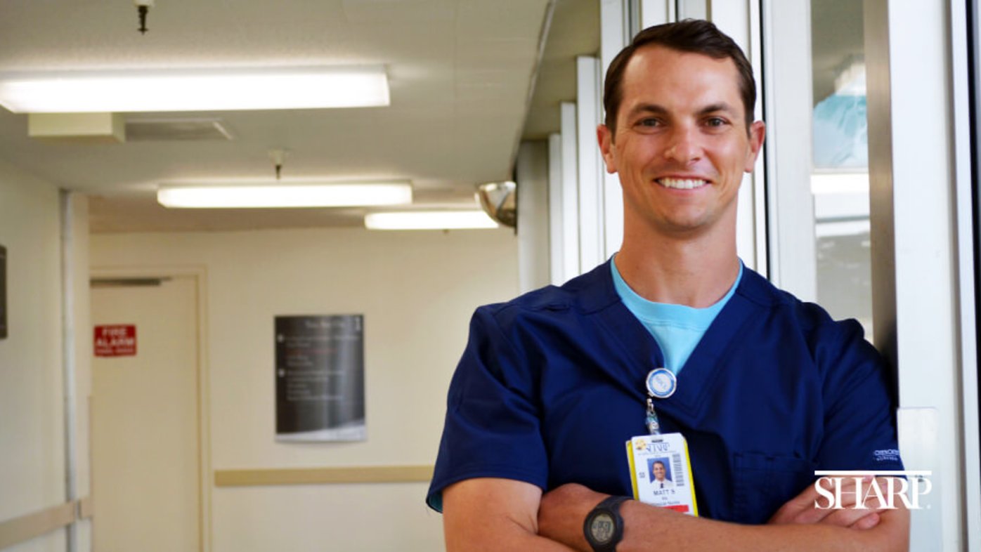 Matthew Saunders, a recent nursing grad