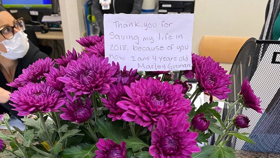 Flowers for the Sharp Chula Vista ER team