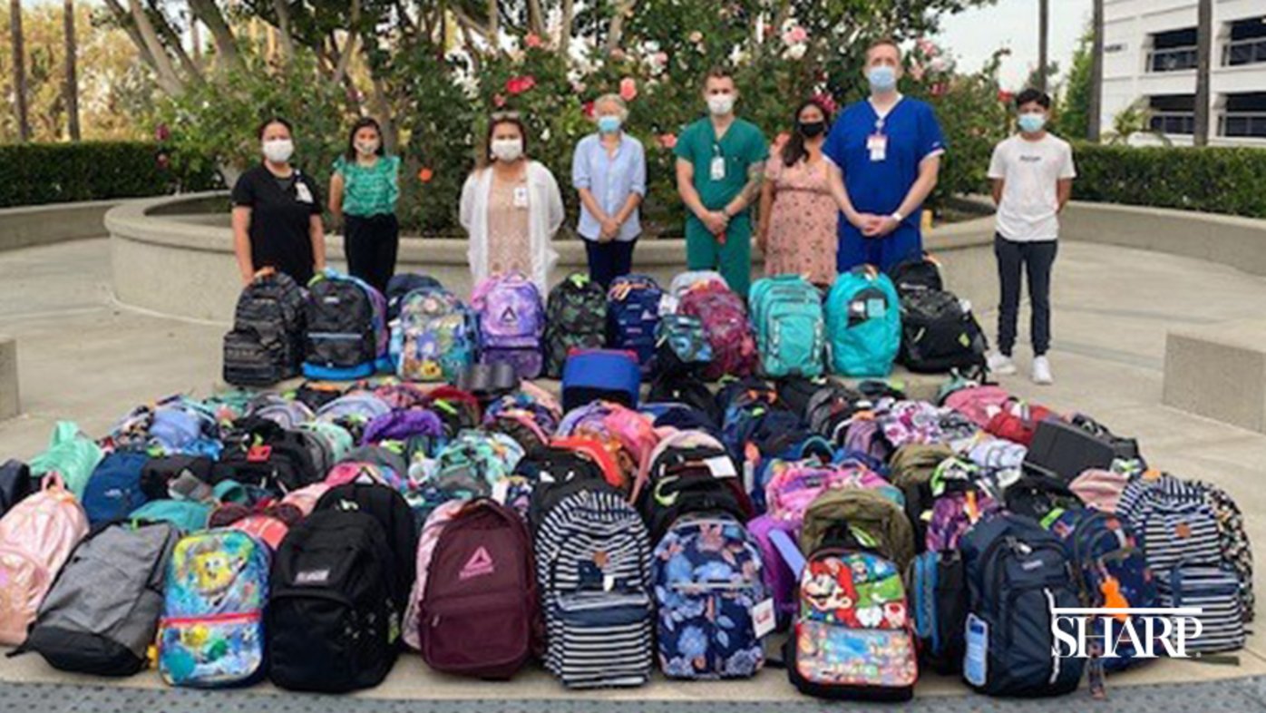 Sharp Grossmont Hospital Backpack and School Supply Drive