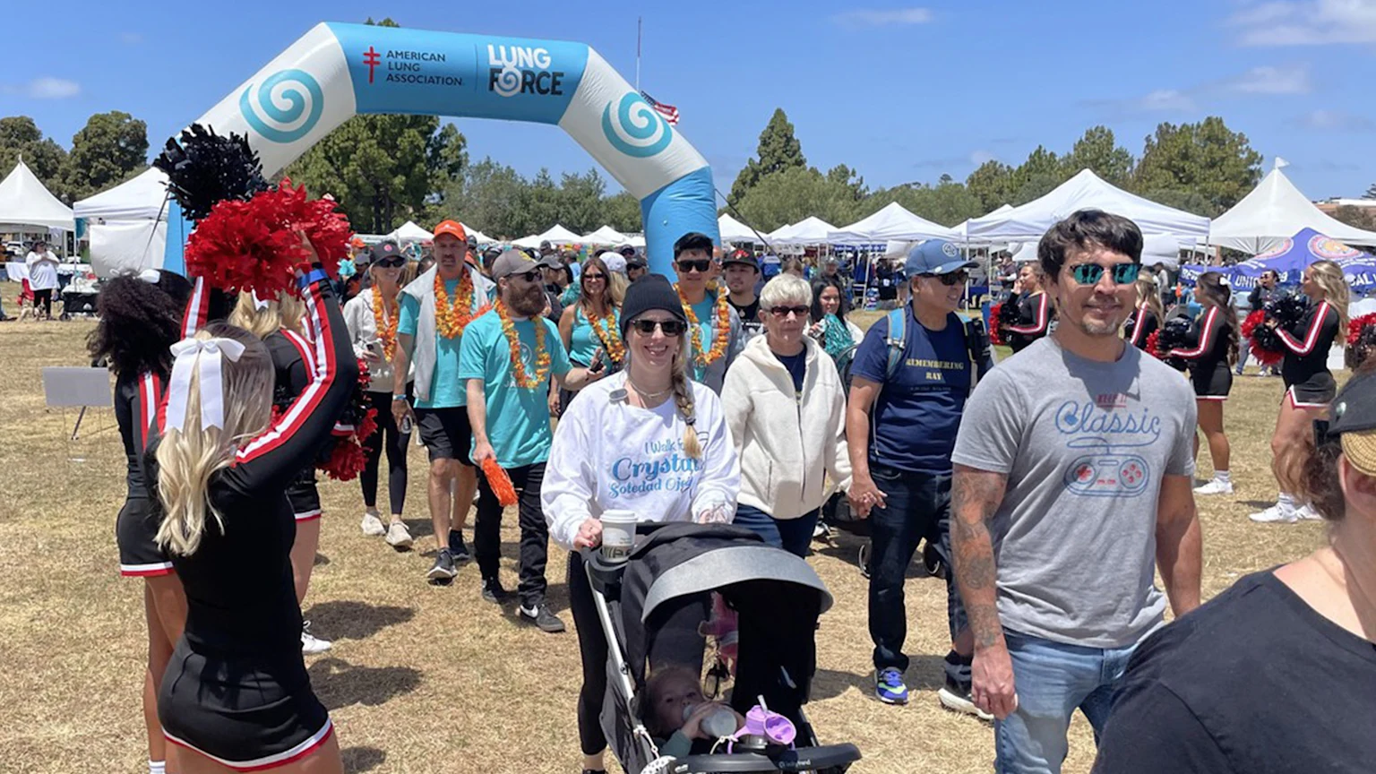 Walkers for the American Lung Association event