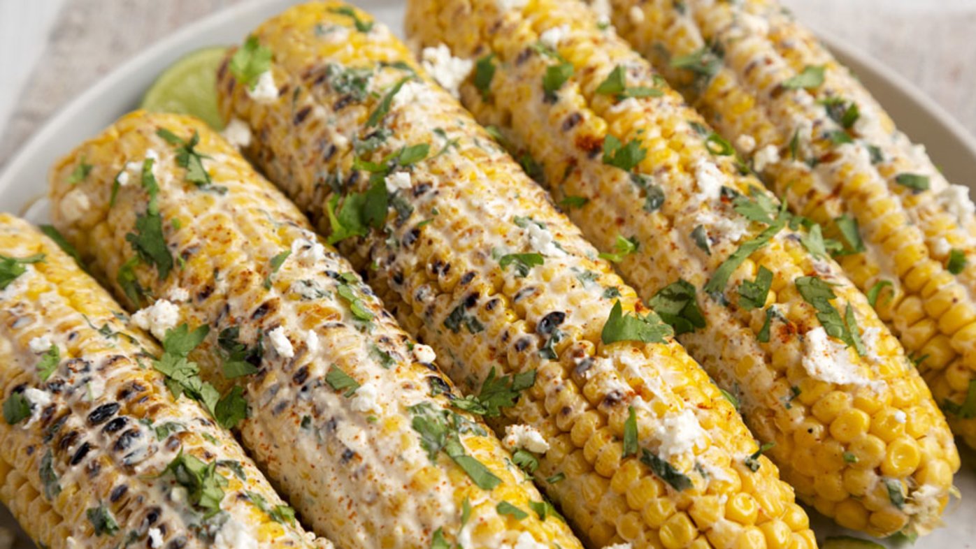 Elote corn on the cob