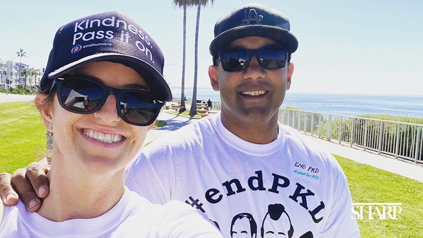 Adrienne and James Montgomery at the PKD awareness walk in Carlsbad