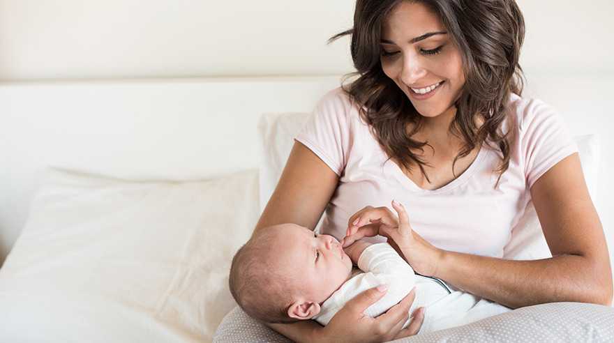 Mother with baby