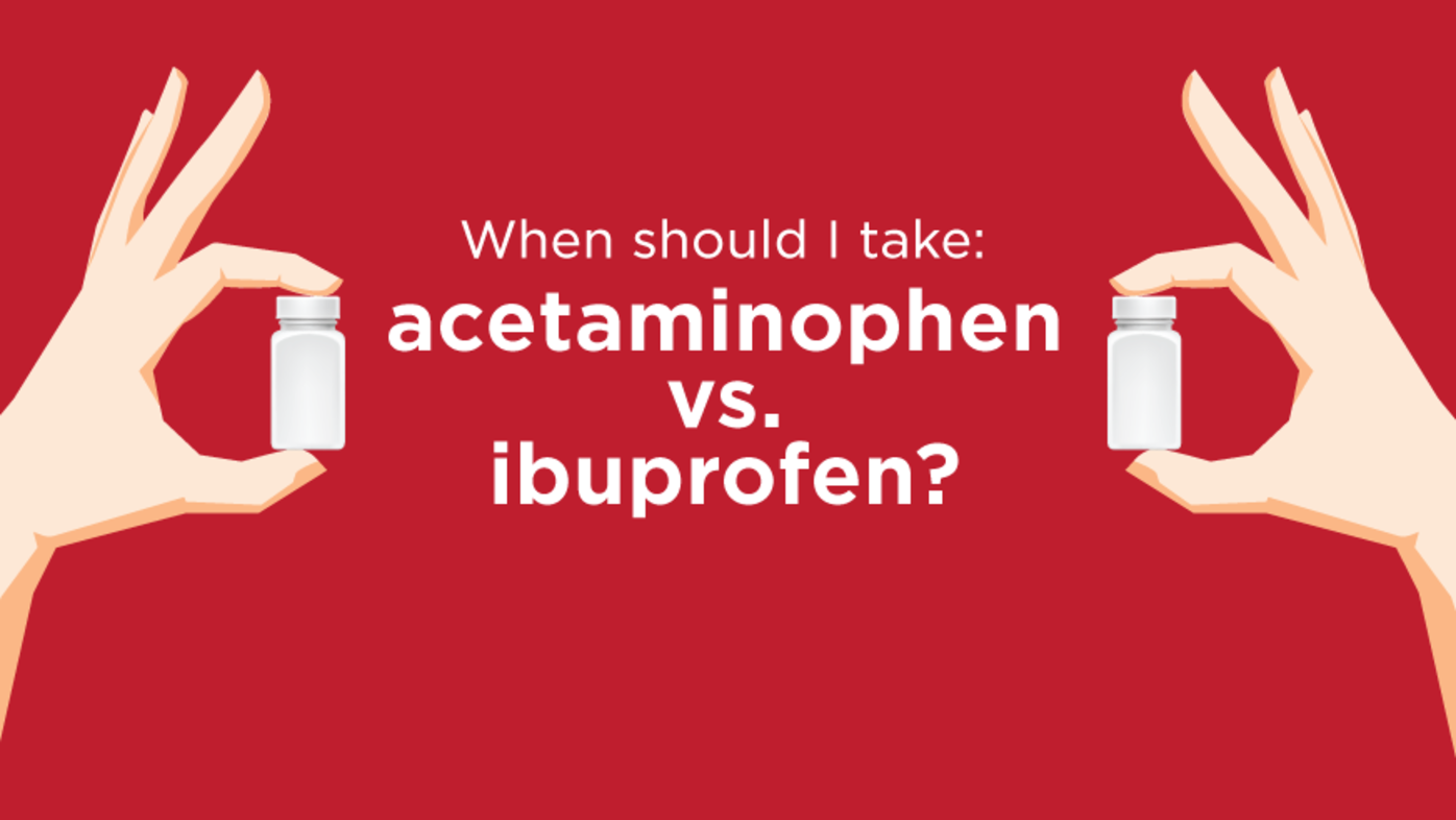 Acetaminophen vs. ibuprofen