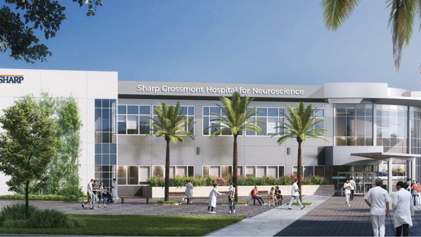 Sharp Grossmont Hospital for Neuroscience front view