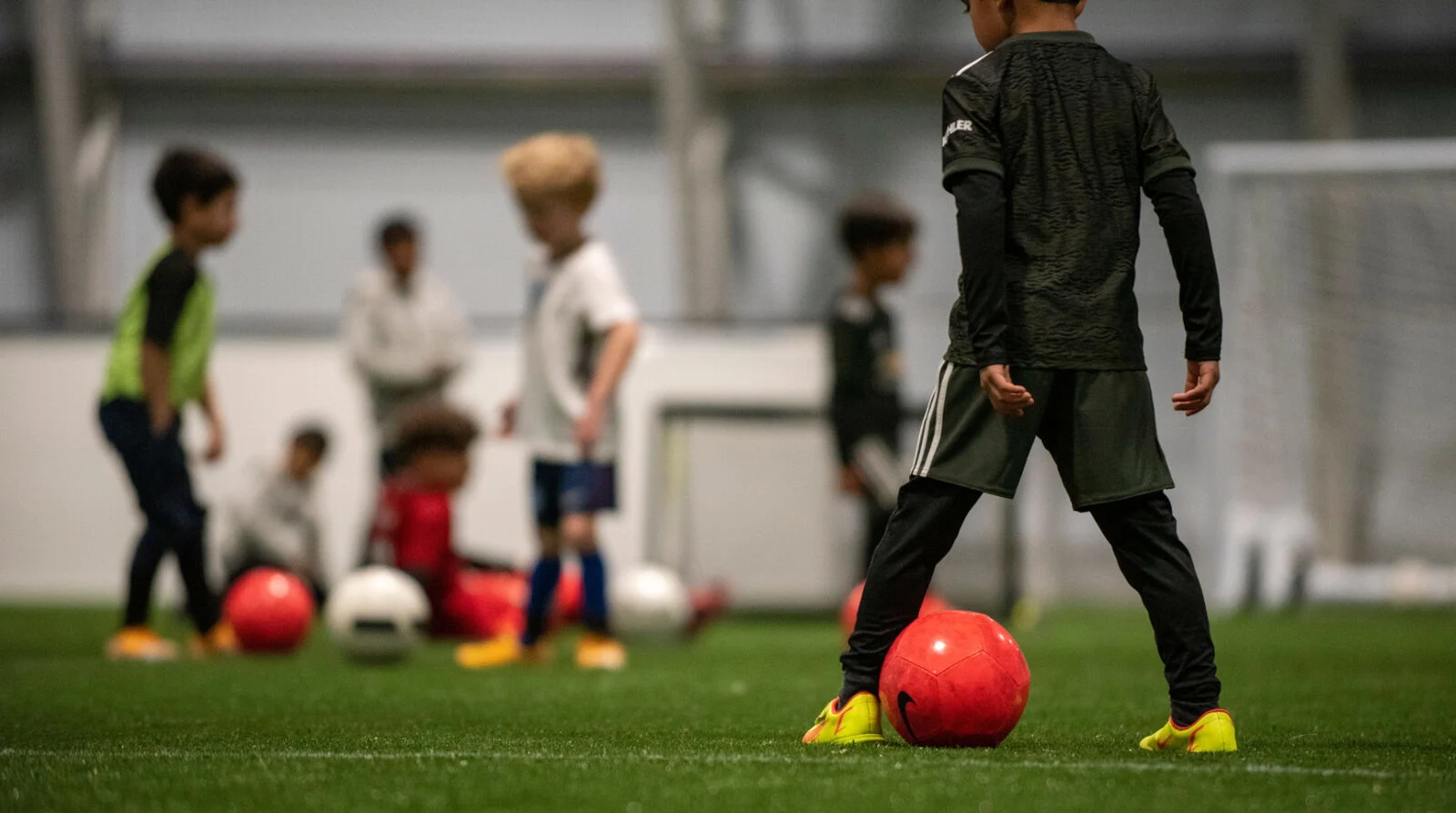 Child with football