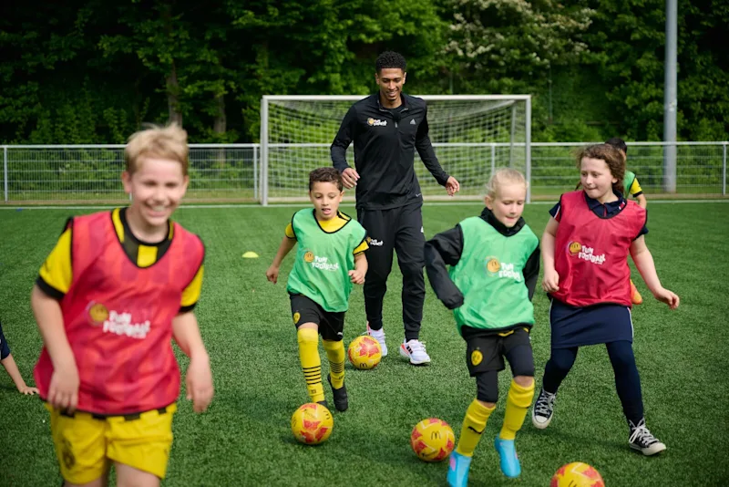 Jude Bellingham at McDonald's Fun Football event