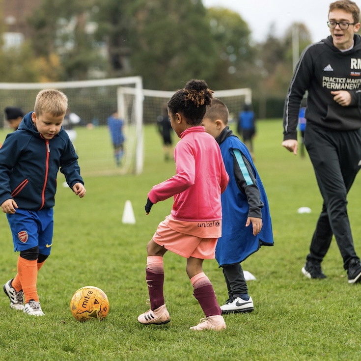 What type of football training can help my child join a team in Kingston