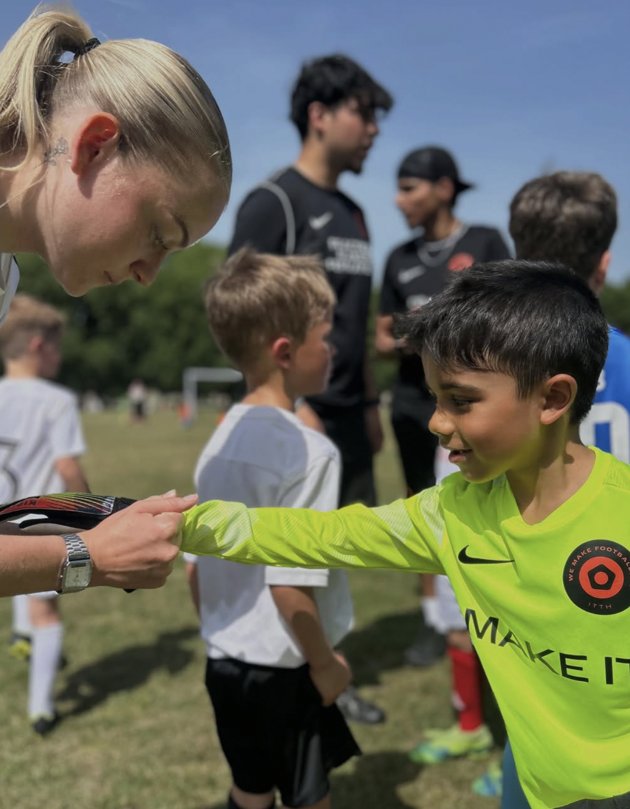 Weekly football training