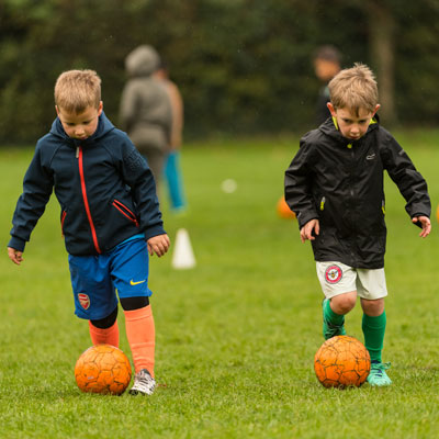 Football training near Woolwich