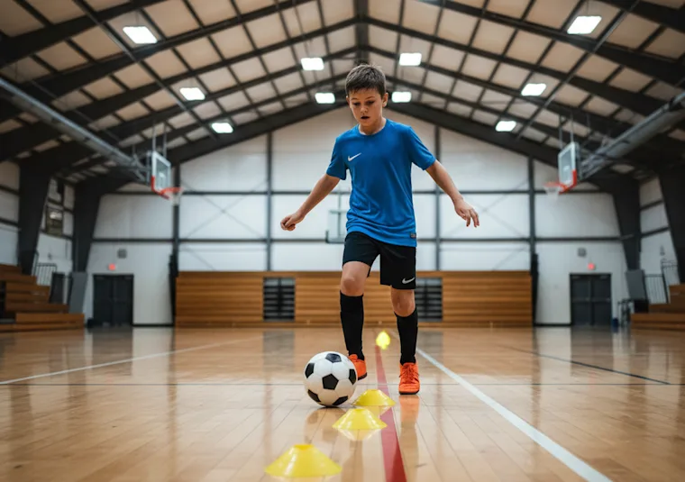 Entrenamiento de fútbol bajo techo vs. al aire libre: ¿qué es mejor para tu hijo?