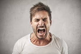 shouting man