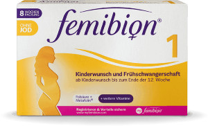 FEMIBION® 1 KINDERWUNSCH + FRÜHSCHWANGERSCHAFT OHNE JOD 