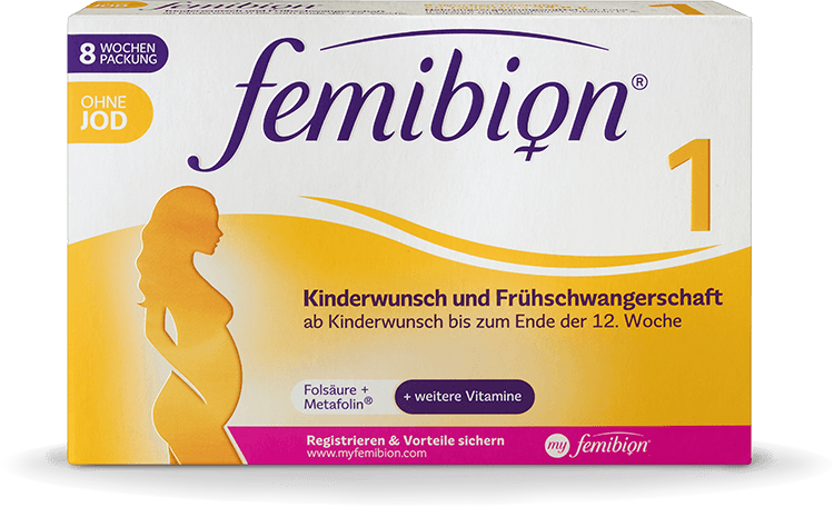 FEMIBION® 1 KINDERWUNSCH + FRÜHSCHWANGERSCHAFT OHNE JOD 