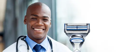 Gillette bannière de page de destination