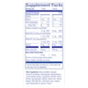 Tabla de información nutricional de suplemento con vitaminas B, ácido alfa-lipoico y mezcla herbal para alivio nervioso.