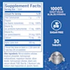 Nervive Nerve Health Supplement Facts label showing 1000% Daily Value of B1, B6, B12 Vitamins, Sugar Free, 30 Tablets, and #1 Pharmacist Recommended which include Thiamin, Vitamin B6, Vitamin B12, Calcium, and Alpha-Lipoic Acid.