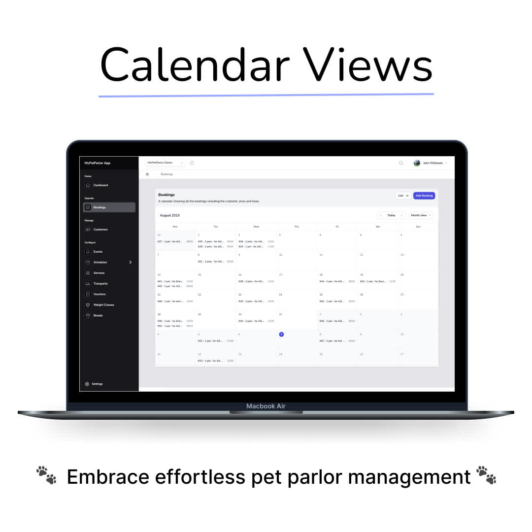 Hero image for article with title: ๐พ Embrace Effortless Pet Parlor Management with Our New 'Calendar' Views! ๐๏ธ
