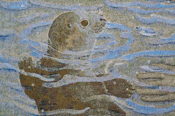 Adam zwemt (detail)