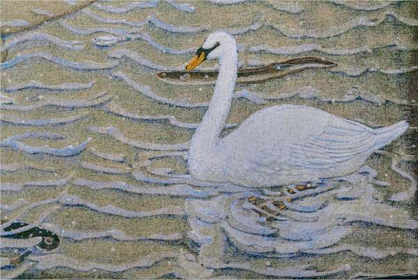 Adam zwemt (detail)