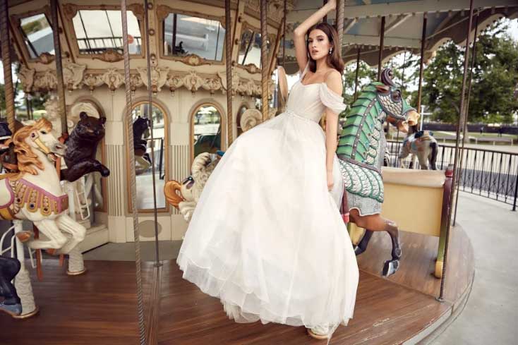 Bridal Dress Lorelai on a Merry-Go-Round