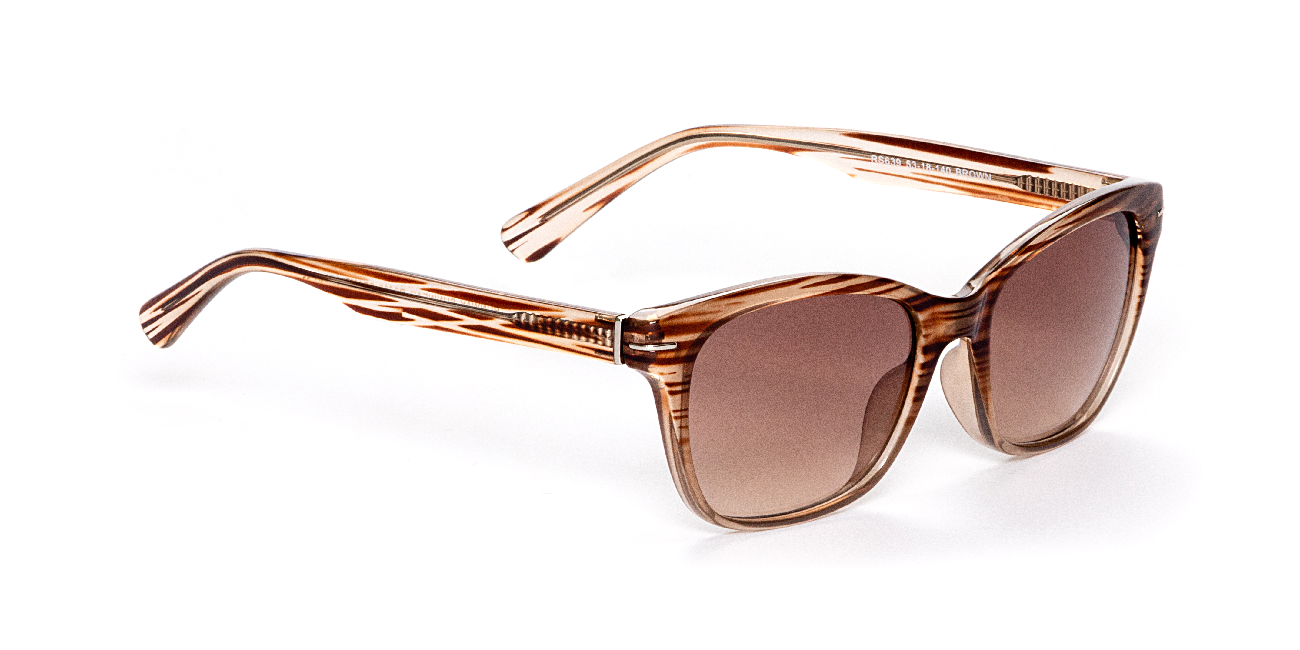 サングラス Sunglasses - By Far - Rodeo - Brown RB0880S Sunglasses in Transparent Brown and Brown - RB0880S
