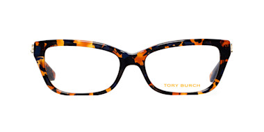 Tory Burch Tortoiseshell Cat-Eye Eyeglasses with Orange Logo Case Tory Burch, Tortoise Shell Cat Eye Sunglasses, With Case  main image 4