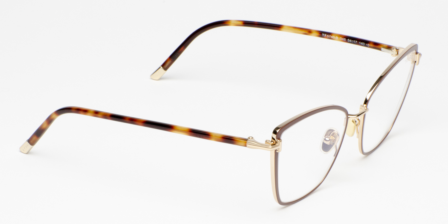 Tom Ford TF5740-B Eyeglasses in BLACK Gold Frame 54-17 Made in Italy Amazon.com: Tom Ford Women main image 2