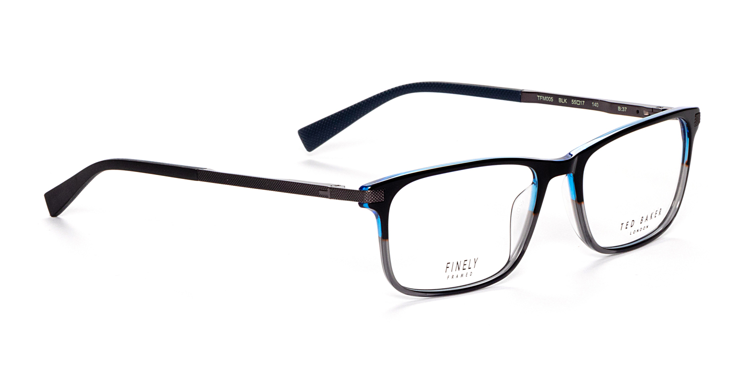 Black TFM005 Eyeglasses | Clarkson Eyecare