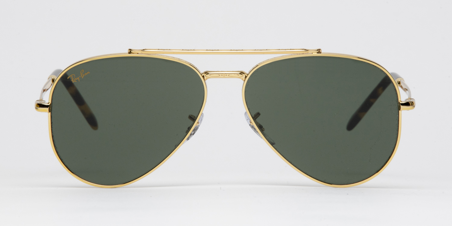 Gold RB3025 Aviator Large Metal Sunglasses | Clarkson Eyecare