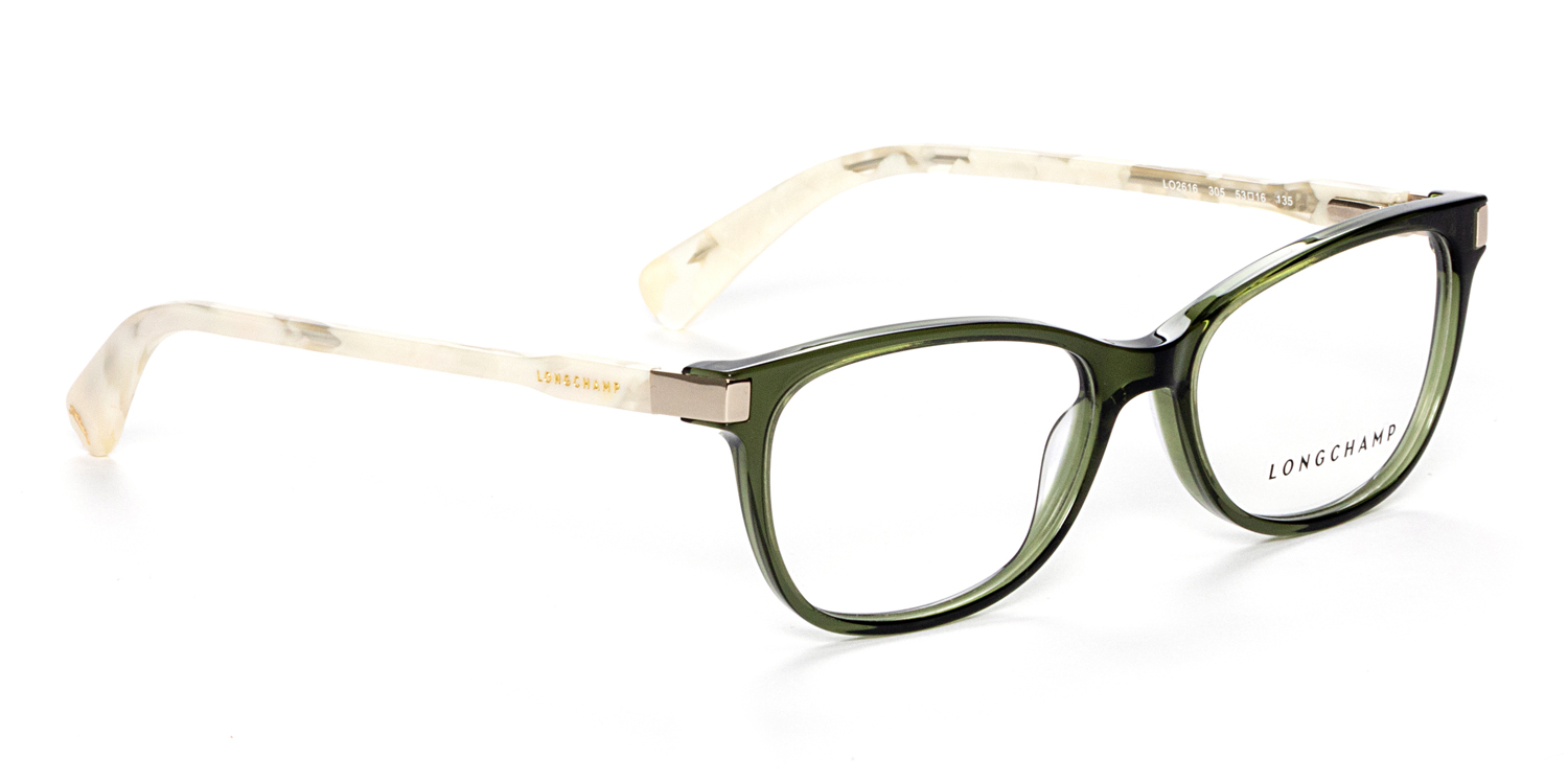 Longchamp Eyeglasses Lo2659 306 Striped Green 51/14/140 - NWT Green LO2659 Eyeglasses | Clarkson Eyecare main image 3