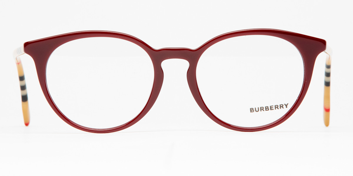Burberry Women\'s Red Faded Eyeglasses! Burberry BE2406U eyeglasses for women in Check Red main image 2