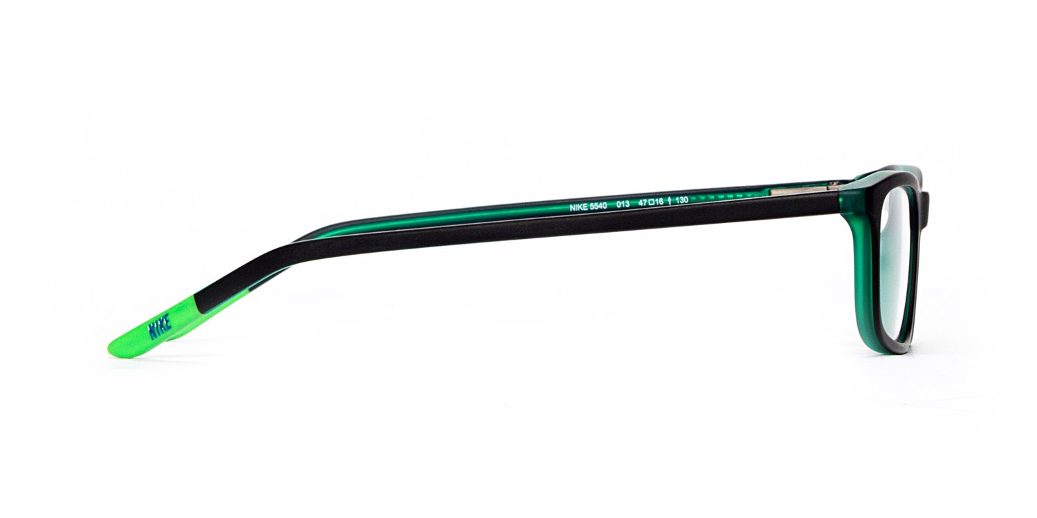 NEW KIDS NIKE 5541 012 good Matte Black & Electric Green Eyeglasses 51mm